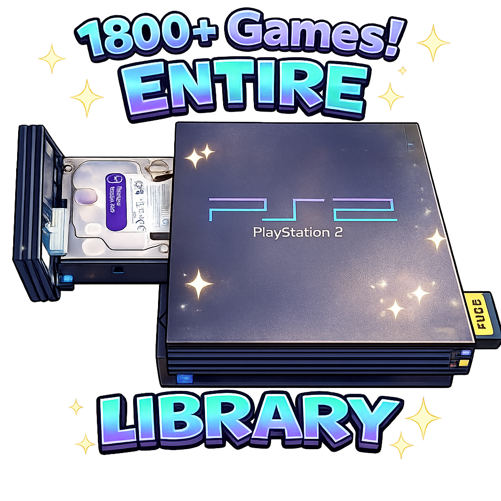 PlayStation 2 HDD / Sata Adapter + 64MB FMCB Memory Card | Plug & Play Game Drive